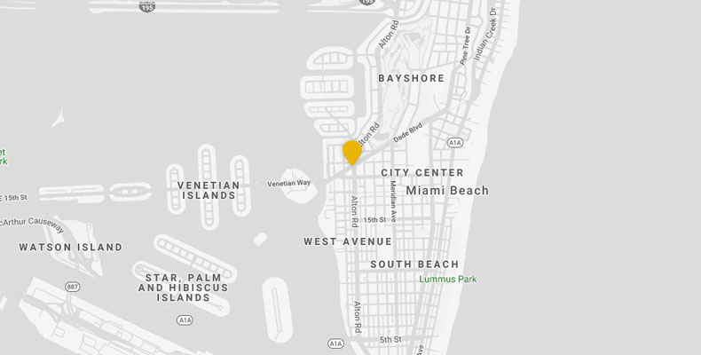 Hotel Palomar South Beach Google Map